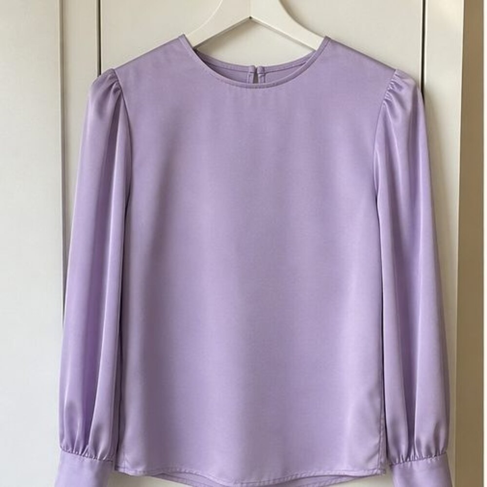 Lilac Puff Sleeve Top